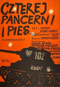 Plakat Filmu Czterej pancerni i pies (1966)